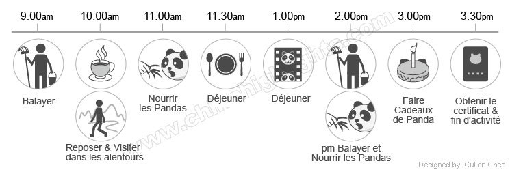 Processus du programme de bénévolat des pandas