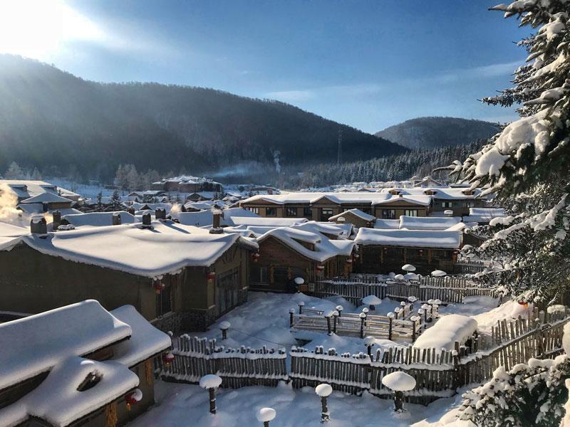 Village de neige de xuexiang à Harbin