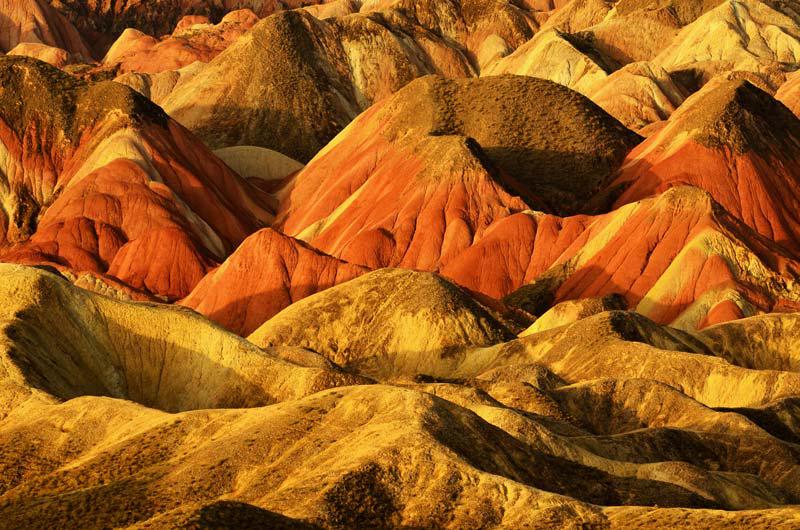 Les paysages du relief Danxia de la ville Zhangye