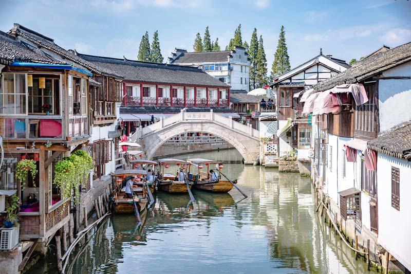 Village d'eau de Zhujiajiao près de Shanghai