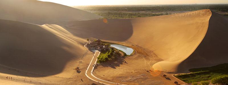 l’oasis du lac du Croissant de lune